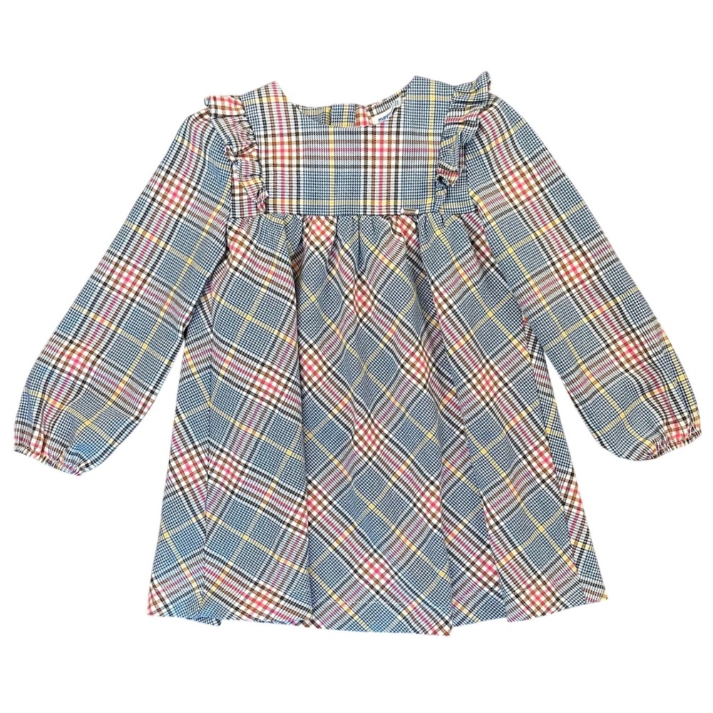 Mayoral Girls Plaid Flannel Dress Size 3T (36m)